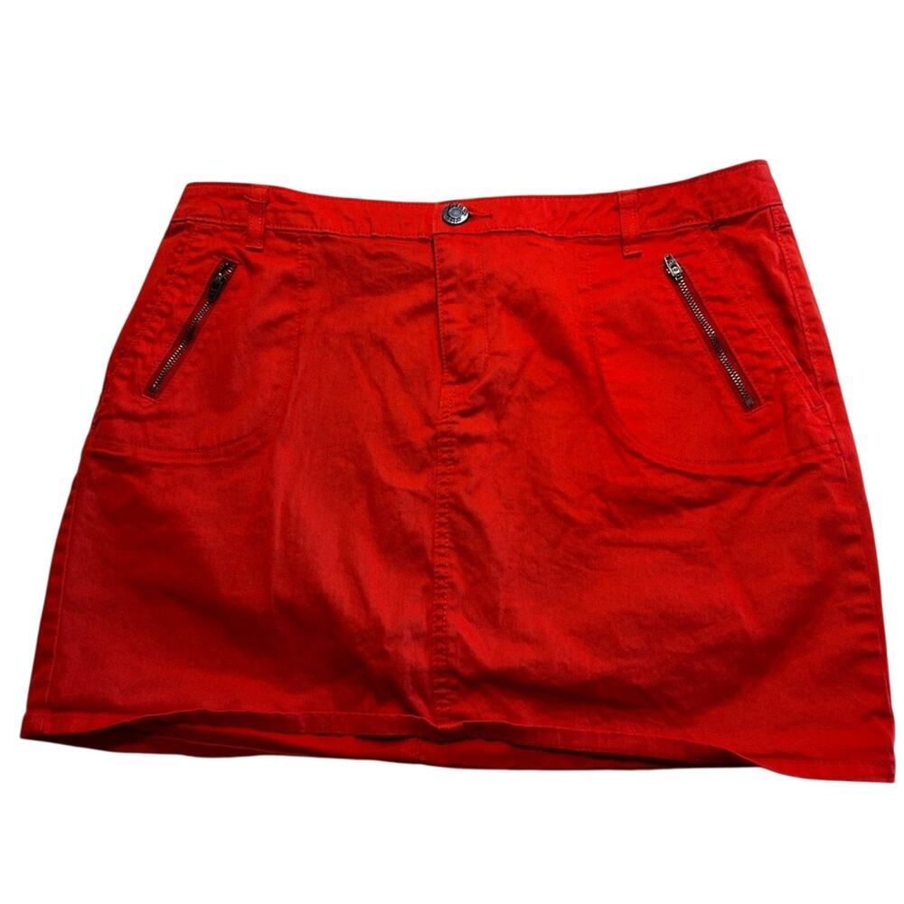 Gap stretch orange skirt size 12